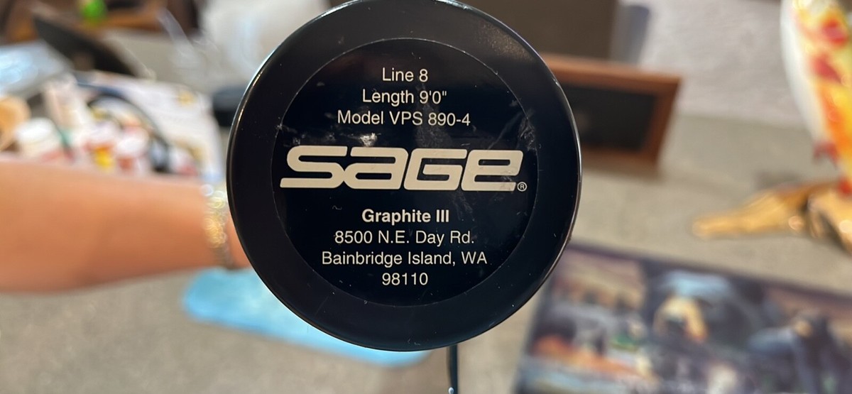 SAGE 8 wt. Fly Rod Model VPS 890-4, Graphite III, 9 ft., 4 SAGE 8 wt. Fly Rod Model VPS 890-4, Graphite III, 9 ft., 4