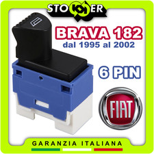 Pulsante Alzacristallo Interruttore Vetro Passeggero FIAT BRAVA 182 95-02 6PIN