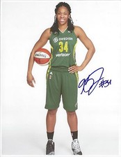 KRYSTAL THOMAS Signed 8.5 x 11 Photo WNBA Basketball WASHINGTON MYSTICS Storm