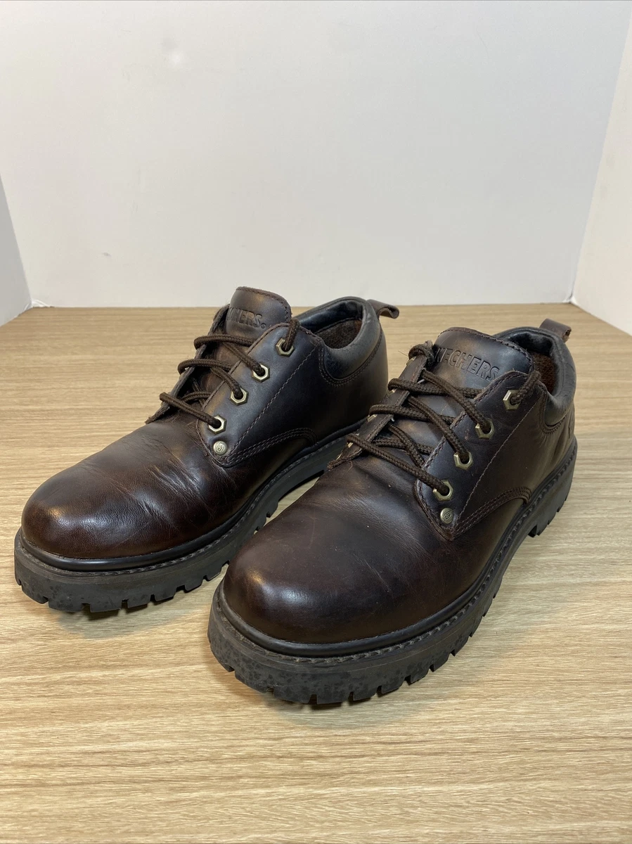 Skechers brown store work shoes