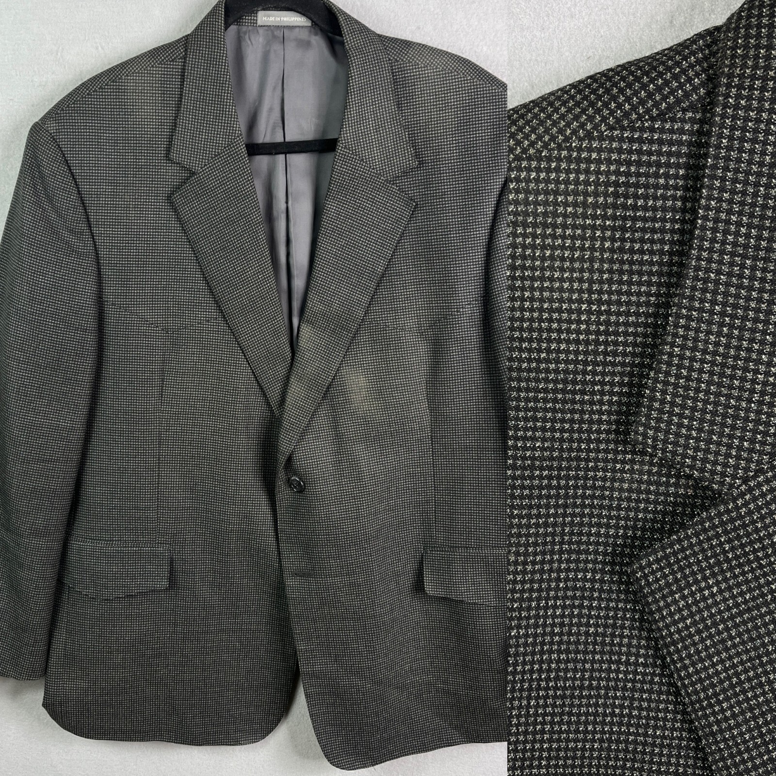 Bar WS Western Yoke Jacket 46S Short Sport Coat Wool … Gem