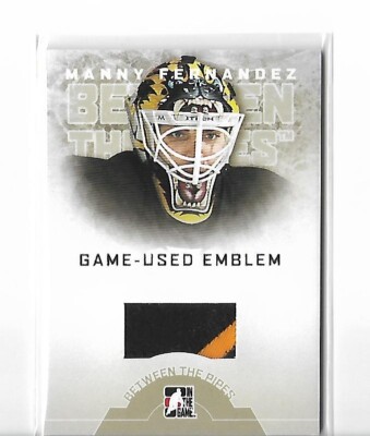 2008-09 Between The Pipes Emblems #GUE08 Manny Fernandez xx/19