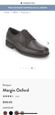 rockport margin oxford