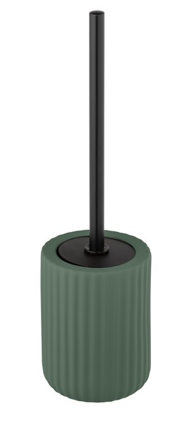 Wenko Wc-Garnitur Belluno GraugrüN Keramik Soft-Touch Edelstahl Auswechselbar-image