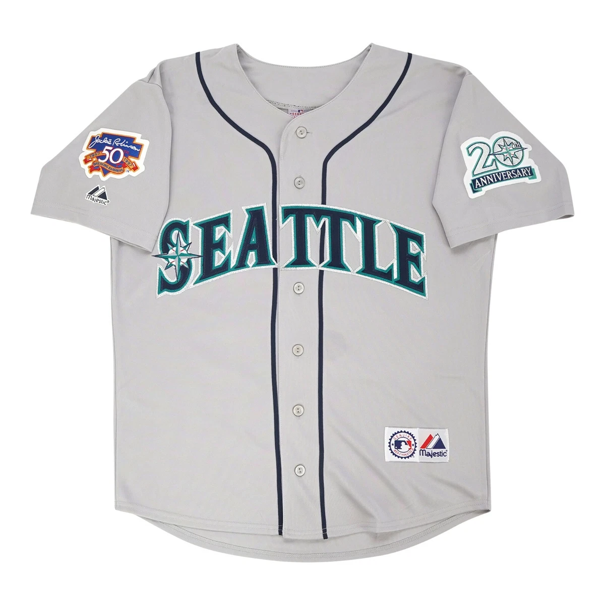 Men's Seattle Mariners Ken Griffey Jr. Majestic Light Blue Cooperstown  Collection Cool Base Player Jersey