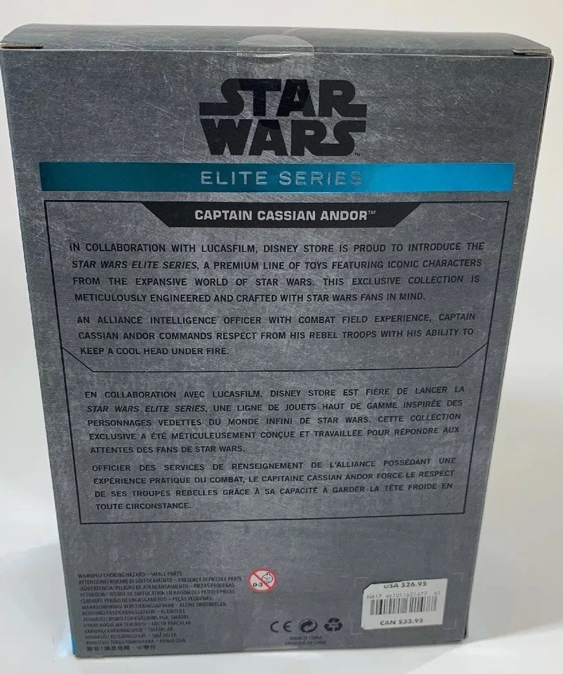 Figura Elite Star Wars Disney Capitán Cassian Andor NUEVA Foto 3 de 3