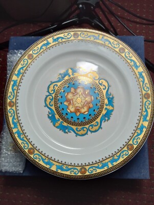 Depos T. Limoges 12'' Porcelain Cake Plate Stand With Serving Knife...Italy