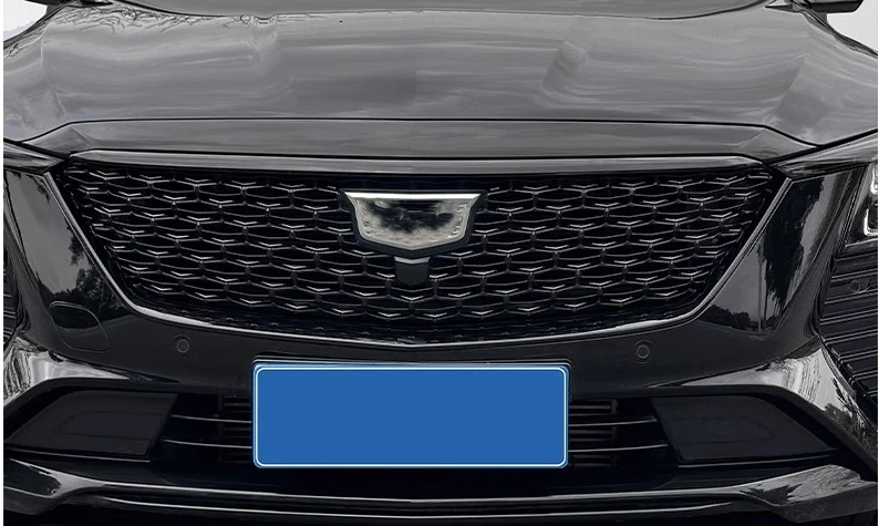 Parrilla de parachoques delantero negra cubierta decorativa 2X para Cadillac CT5 2025 Foto 4 de 4