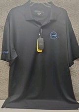 Greg Norman Golf Polo Shirt Mens XL Play Dry Performance Casual Black READ
