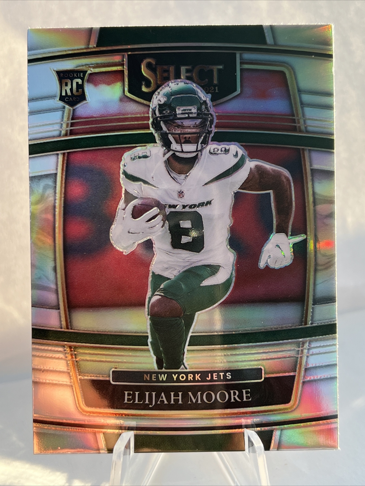 2021 FOTL ELIJAH MOORE PANINI SELECT FOOTBALL SILVER CONCOURSE RC #56