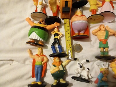 ANCIENNE FIGURINE PVC Plastique Asterix Et Obelix * Obelix Bras Dans Le