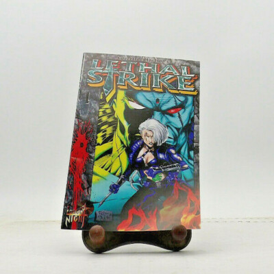 London Night Studios Lethal Strike Comic Book #1 (1995) Unread/High Grade w/Card