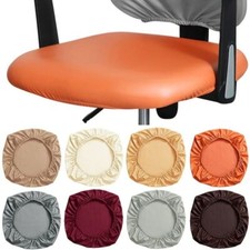 Chair Seat Cover PU Leather Stool Cover Chair Protector Home Cushion Slipcover