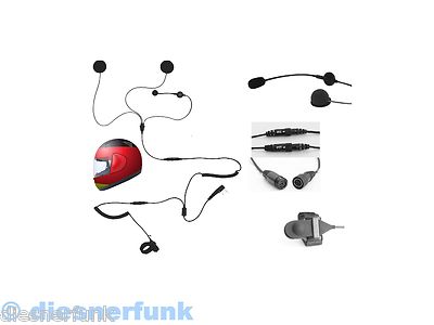 MOTORRAD HEADSET Integral Helm Alan Mildland Alinco Cobra Icom Intek Reer S-Norm