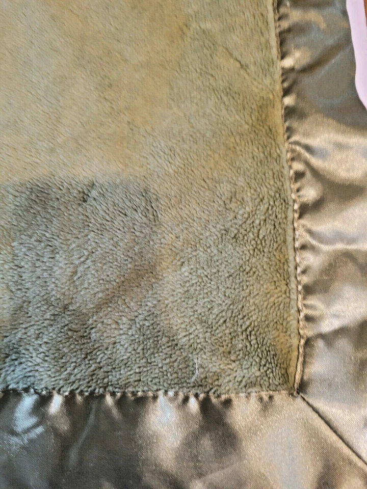 Bearington Grasshopper Lovey Plush Security Blanket 18" Satin Binding Knee High - Image 2 of 4