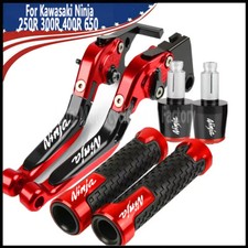 Motorrad Brems- & Kupplungshebel Faltbar – Aus T6061-T6 Aluminium, 6-fach Verstellbar, Für Ninja 300/400, Z250, Versys 300X & Mehr (Paar)