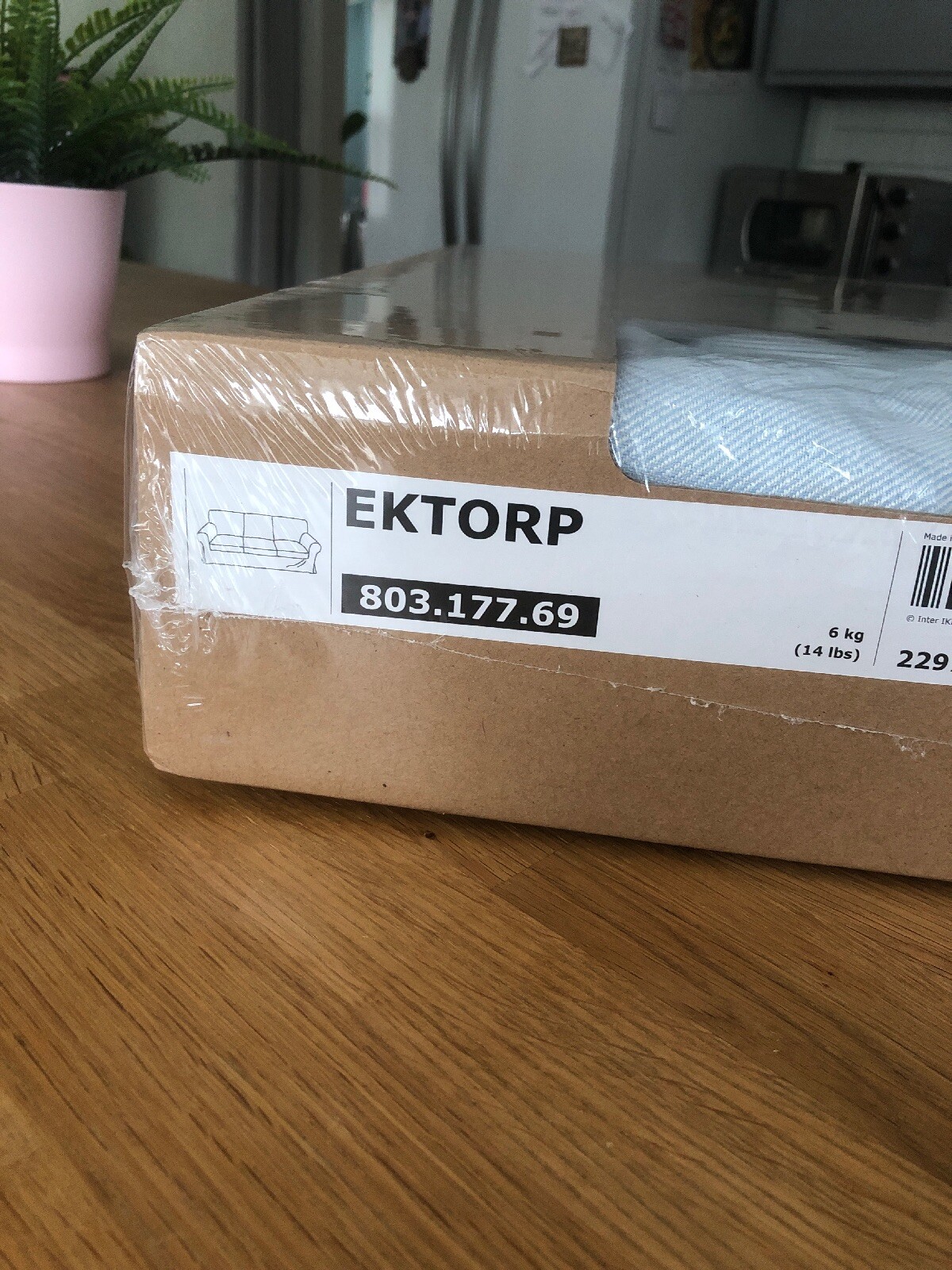 upland sofa ikea on Ikea Ektorp Three 3 Seat Sofa Slipcover Cover Nordvalla Light Blue For Sale Online Ebay