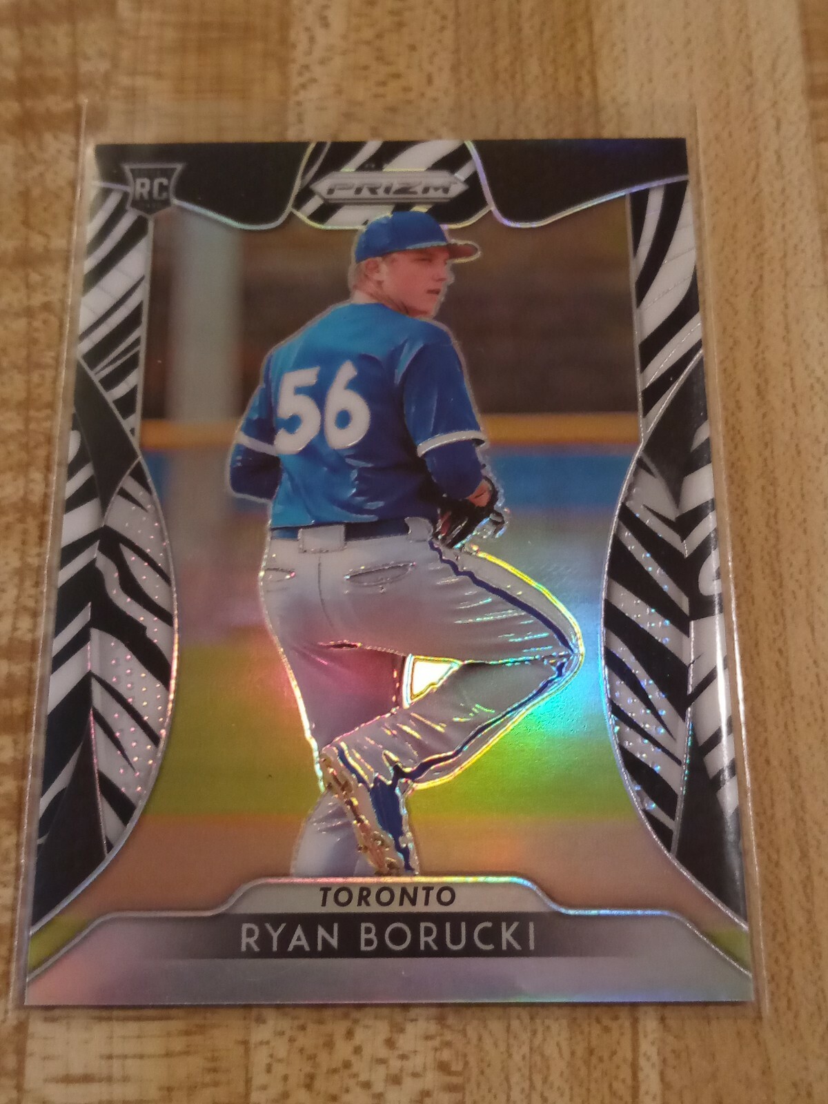 2019 RYAN BORUCKI PANINI PRIZM #168 ZEBRA #D/99 SP ROOKIE RC CARD BLUE JAYS PWE