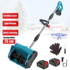 Foldable Cordless Electric Snow Blower Snow Shovel 2 Battery 3cm Throwing 2000W