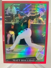 2009 Topps Chrome - Matt Holliday #125 Red Refractor /25