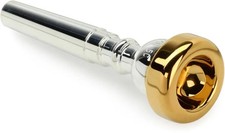 Bach 351 Classic Series Silver-plated Trumpet Mouthpiece with Gold-plated Rim -