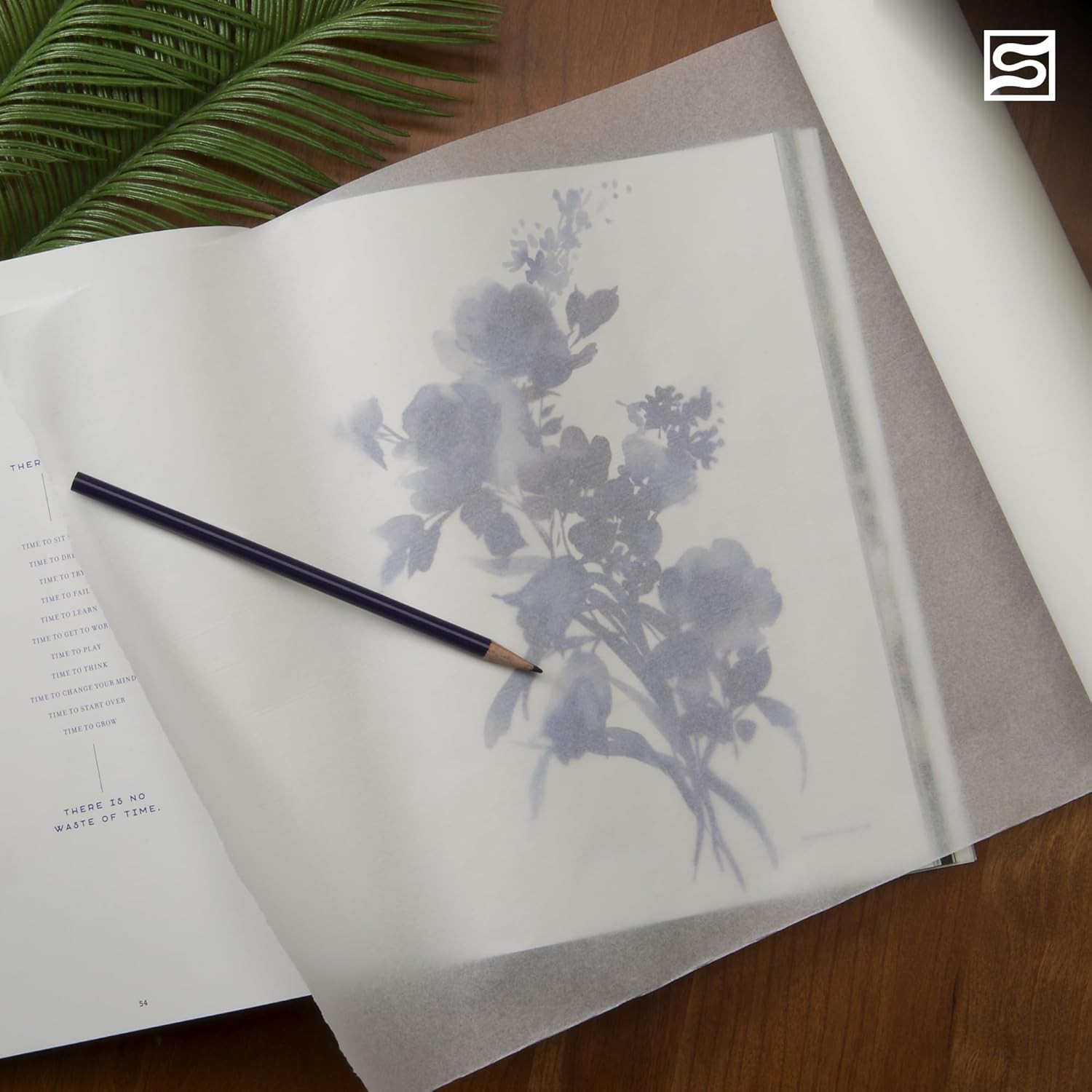 Sketching & Tracing Paper Roll, White, 12 Inches X 50 Yards (2-Pack) - for Drawi