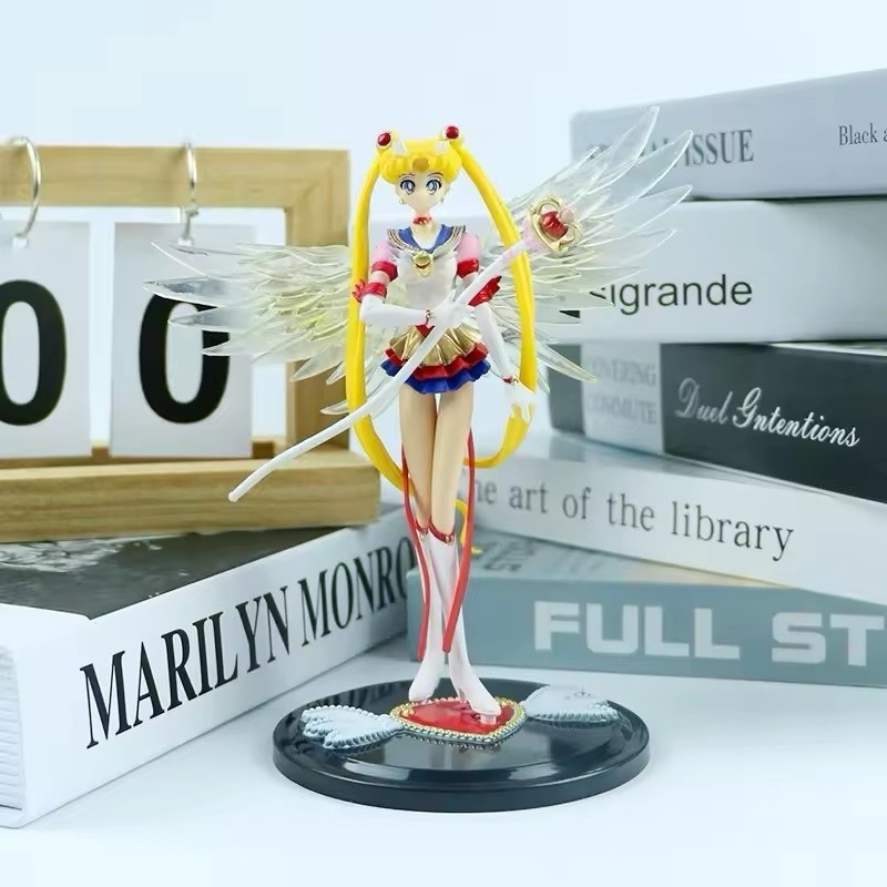 Anime Sailor Moon Eternal Figure Toys PVC Cake Decoration Action Model 15cm