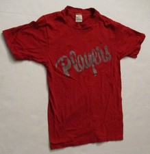 Player's Logo Vintage Bar Night Club Red T Shirt Small Mayo Spruce 80s SnglStch