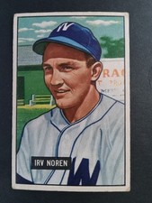 1951 Bowman #241 Irv Noren Washington Senators