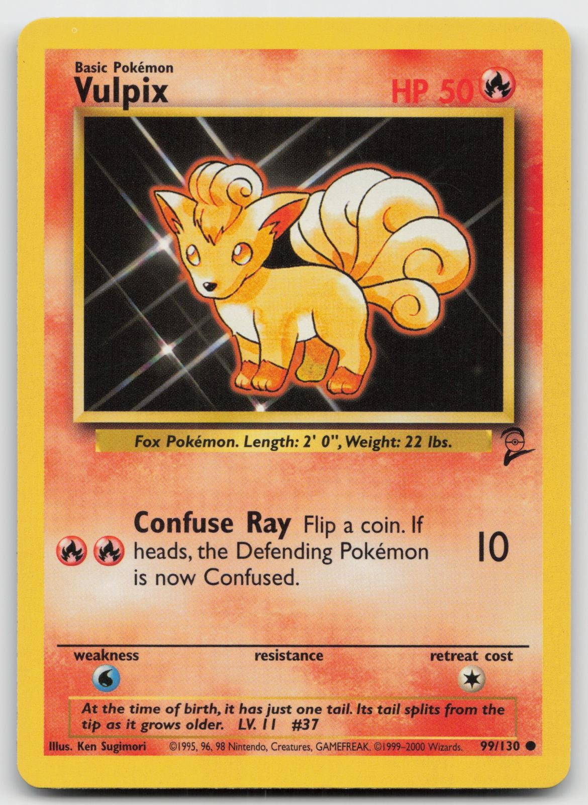 Vulpix 68/102 Common Base Set Unlimited Pokemon LP | eBay
