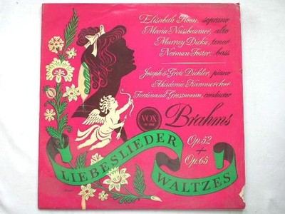 Ferdinand Grossman Brahms LP Vox PL9460 EX/VG 1976 with insert