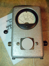 Bird 43 Thruline Wattmeter Watt Element Slug Reading Meter / VERY NICE