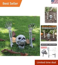 Realistic Skeleton Groundbreaker Halloween Decoration - Easy Setup for Outdoors