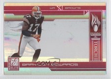 2006 Donruss Elite Passing the Torch Red Braylon Edwards Paul Warfield HOF 0i0