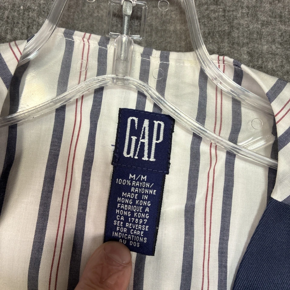 Chaleco Gap Vintage Mujer Mediano Elegante Preppy Rayas Espalda Foto 2 de 4