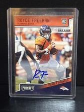 Panini 2018 Playoff Royce Freeman Rookie Red Zone Autograph Denver Broncos #224