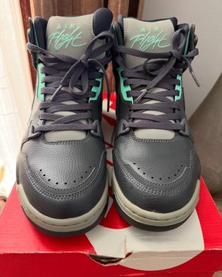 Nike Air Flight Condor High 366574-004 Gray Black Mint Green Men's Sneaker