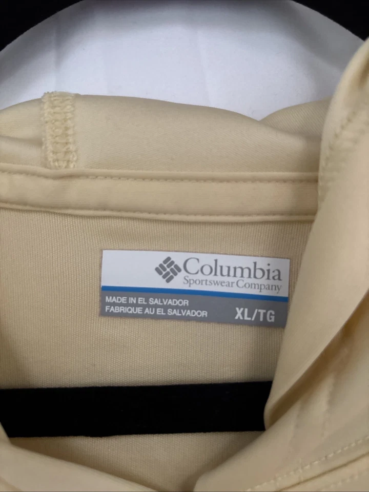 Sudadera con capucha Columbia Omni-Shade manga larga amarillo claro talla XL para hombre Foto 4 de 4