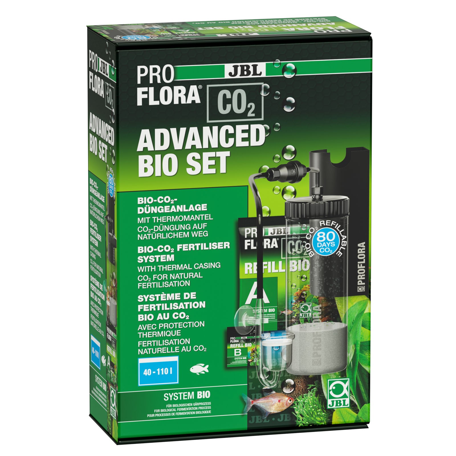 JBL ProFlora bio160 - Concimazione per Acquario Crescita Piante Bio-CO2 Starter Set