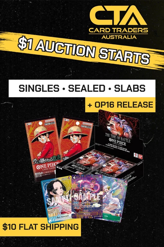 ONE PIECE OP16 RELEASE + SINGLES & SEALED - $1 STARTS & PENNY DROPS