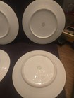 4 ANTIQUE MORIMURA NIPPON 8" Plate White Black & Gold JAPANESE FARM SCENE PLATE — photo 7