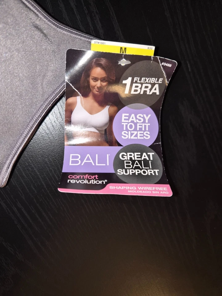 Sujetador Bali Comfort Revolution ComfortFlex Fit moldeador sin aros tazas de espuma talla M Foto 2 de 4