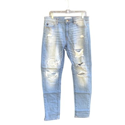 KanCan Jeans Womens 11/29 Light Wash Distressed Ripped Skinny Stretch KC7298M