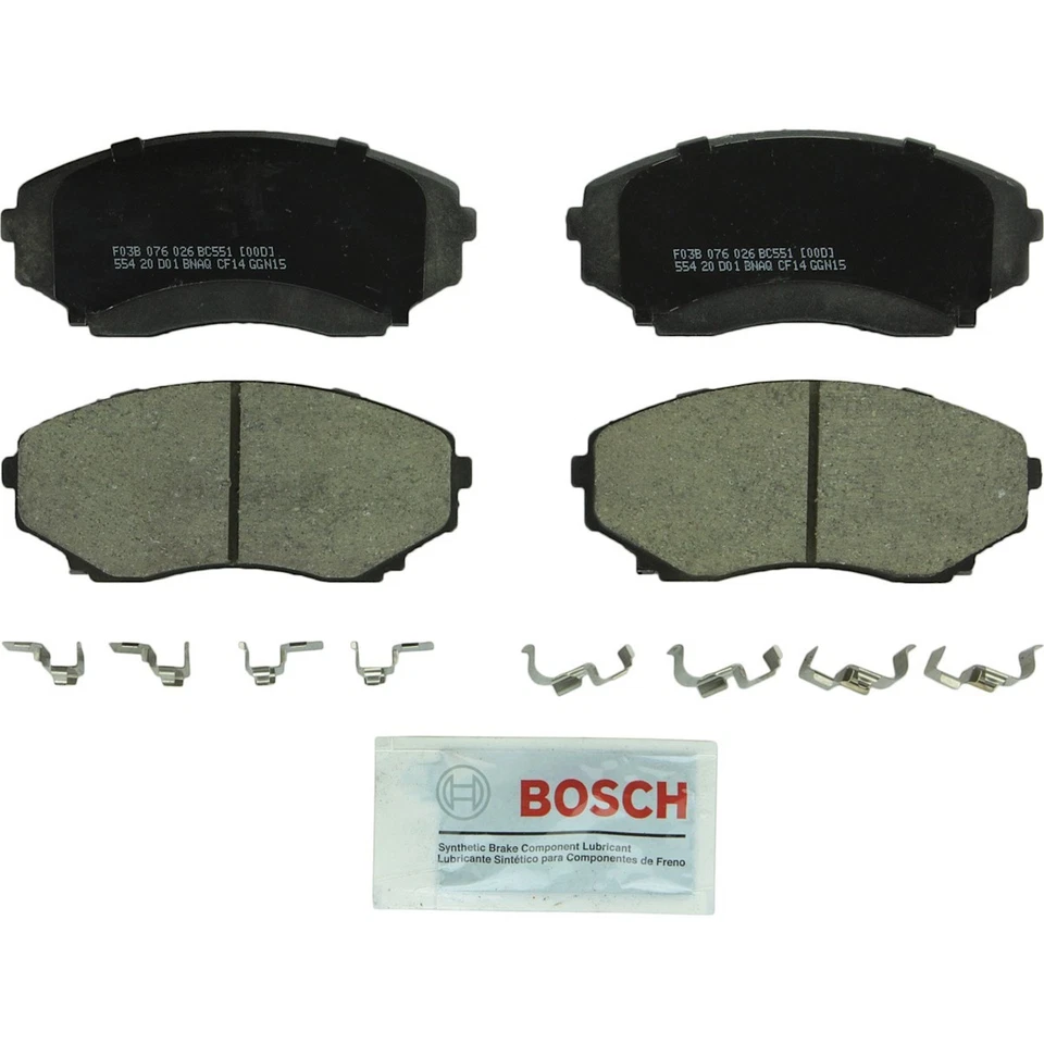 Juego de pastillas de freno delanteras BC551 Bosch 2 ruedas para Mazda MPV 1992-1998, 2000-2006 Foto 2 de 2