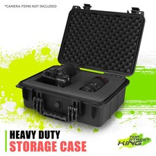 14-3/4"X10-1/2"X5" IP65 Waterproof Durable Heavy Duty Storage Box Case Black