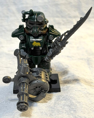 Fallout New California Green Power Armor- T-45 - Custom Minifigure-