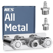 KES All Metal RV Exterior Shower Faucet with 18/8 Quick Connectors 4 inch Lea...
