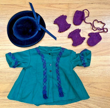 American Girl Pleasant Company Addy s Winter Coat Hat Mittens Knee Warmers