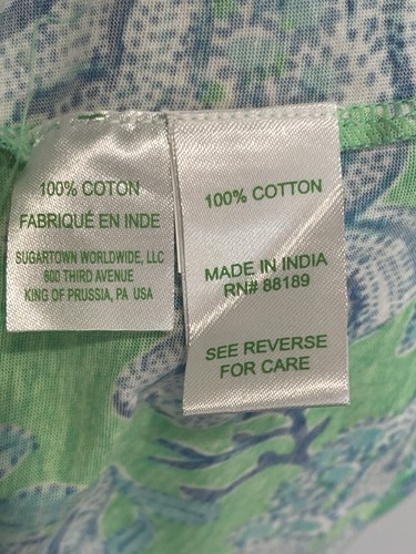 Lilly Pulitzer Girls Mylah Dress Size Tropical Green Blue Size L 8-10 y.o New - Picture 5 of 5