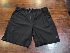 Speedo Men's Hydro Tech Volley Swim Shorts, Black, Size XL